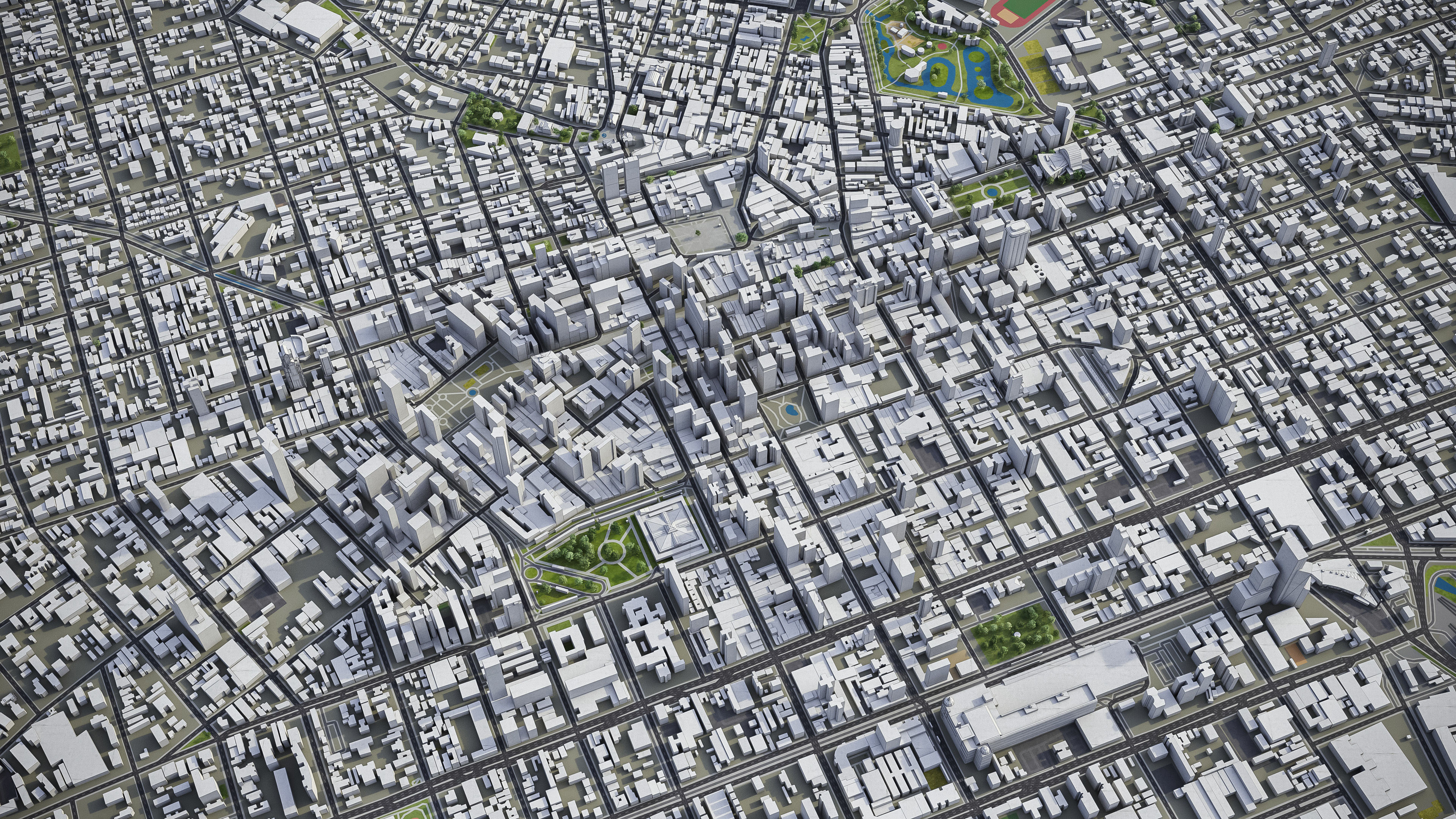 Curitiba Low-poly 3D model_4