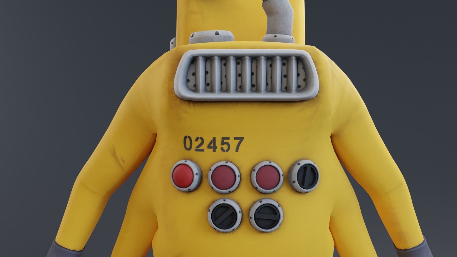 Monster inc - CDA agent 3 rigged 3D model_12