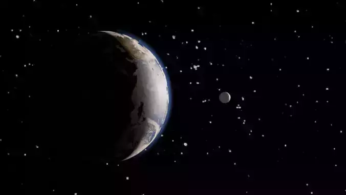 Solar system 3D model