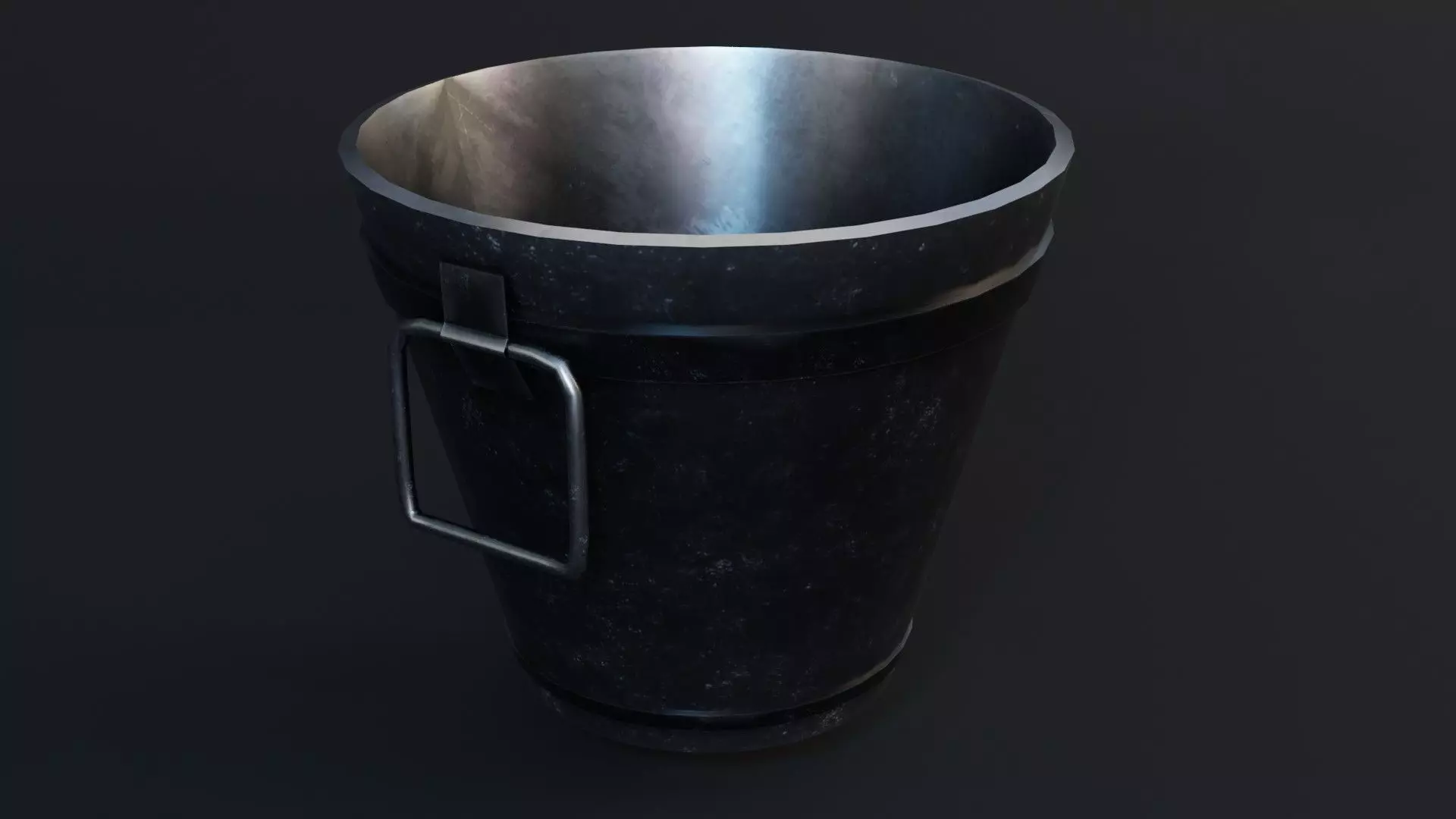 AQUARIUS Game Ready - Low Poly 3D Model metal cup Low-poly 3D model_0