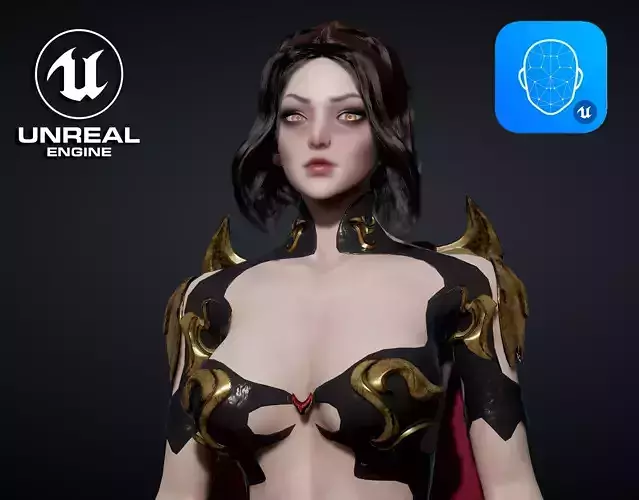 Vampire Girl - Game Ready