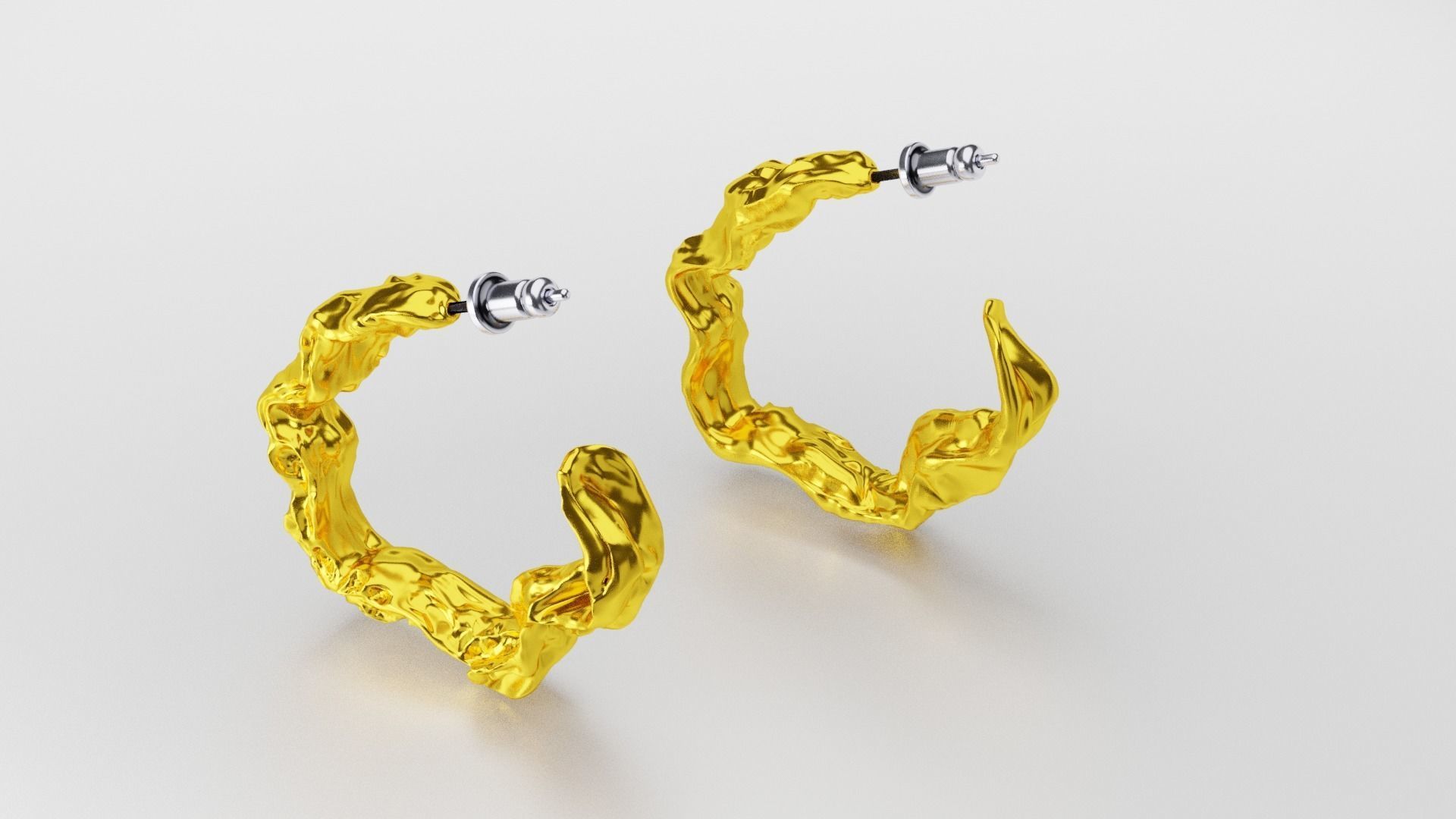 Nugget Earring 3Dmodel Print 3D print model