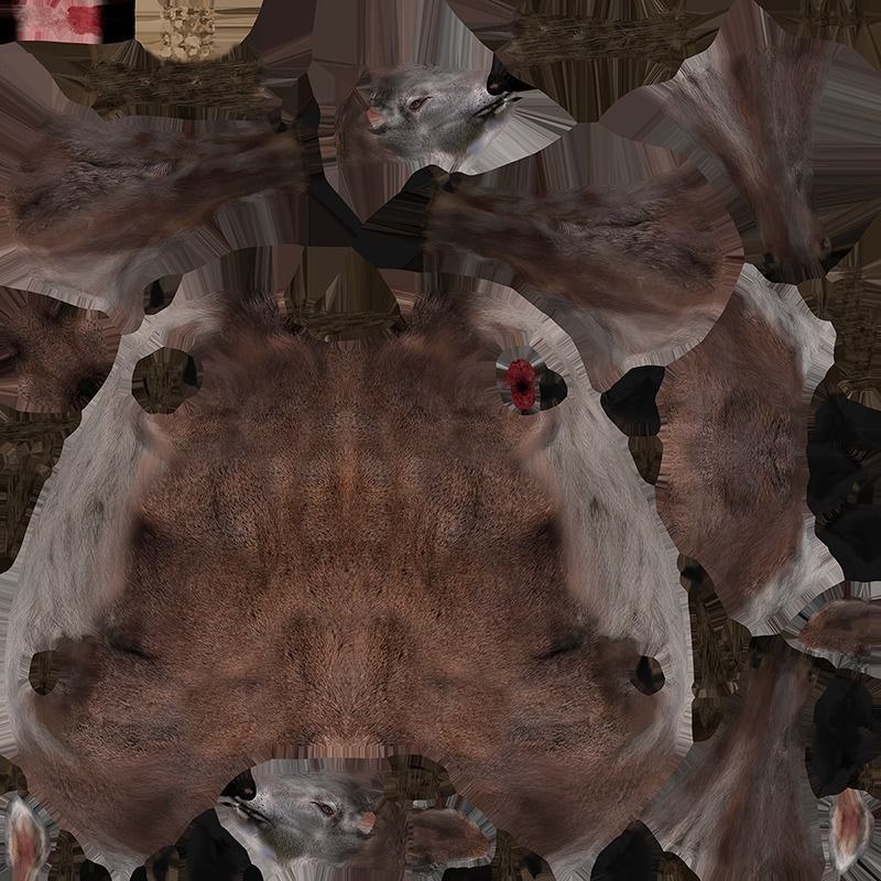 Animated Lowpoly Fur Deer Stag   Low-poly 3D model_54