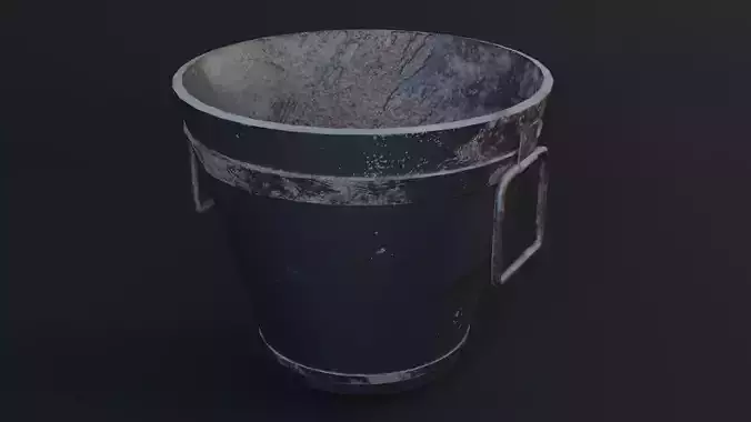 AQUARIUS Game Ready - Low Poly 3D Model bucket Low-poly 3D model