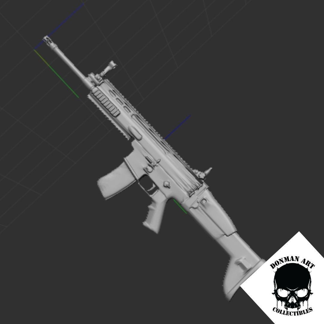 SCAR L FOR 6 INCH ACTION FIGURES 3D print model_8