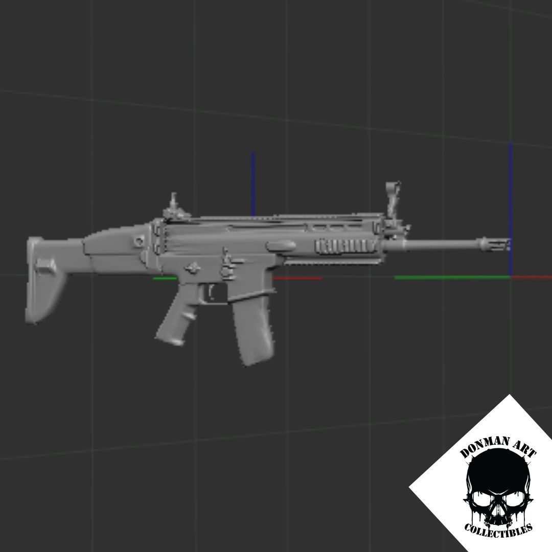 SCAR L FOR 6 INCH ACTION FIGURES 3D print model_3