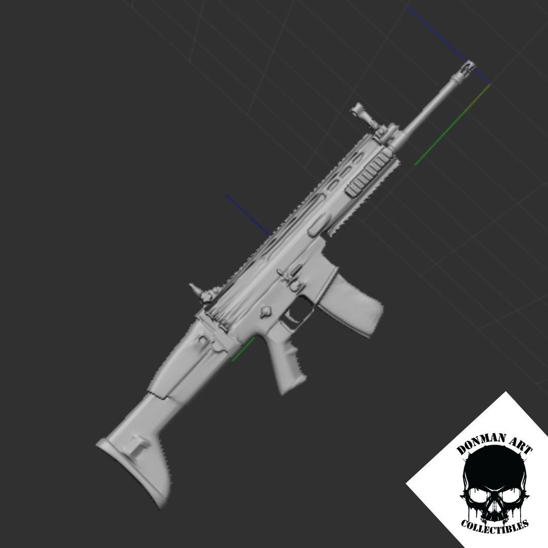 SCAR L FOR 6 INCH ACTION FIGURES 3D print model_9