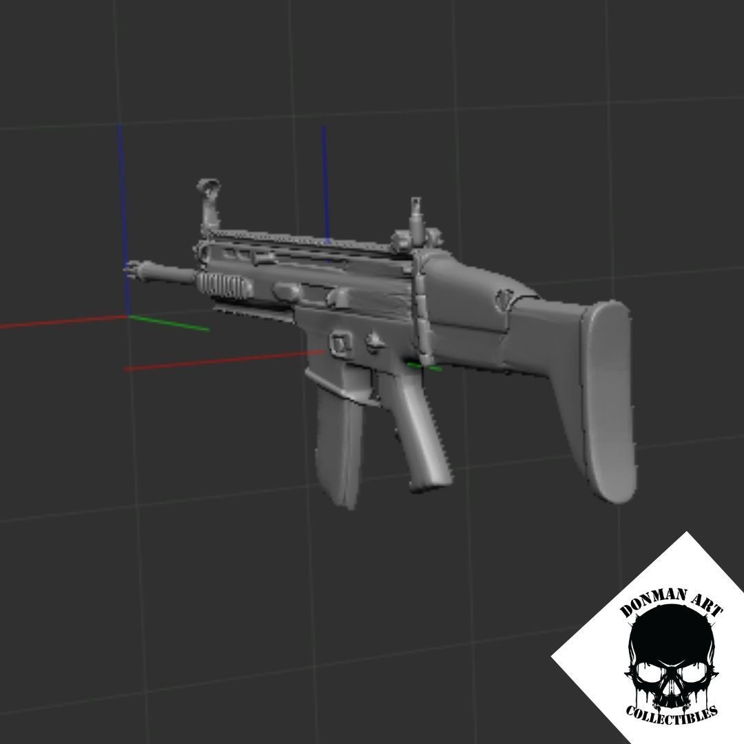 SCAR L FOR 6 INCH ACTION FIGURES 3D print model_5