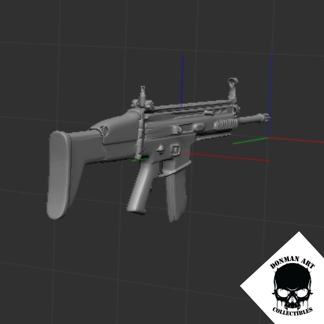 SCAR L FOR 6 INCH ACTION FIGURES 3D print model_4