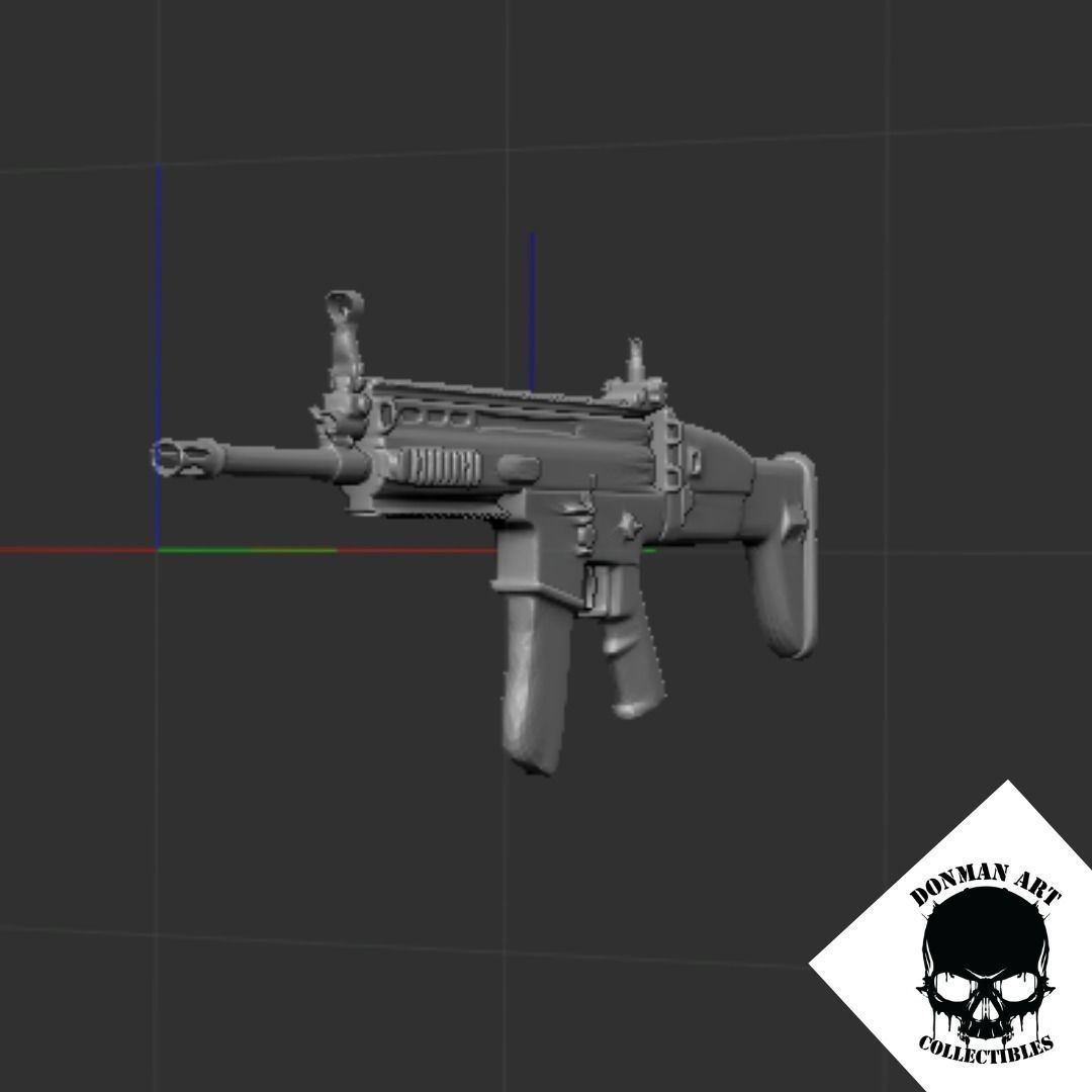 SCAR L FOR 6 INCH ACTION FIGURES 3D print model_17