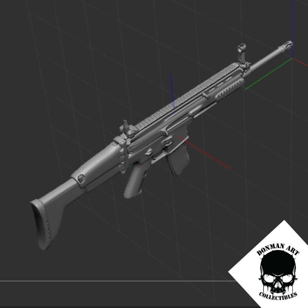 SCAR L FOR 6 INCH ACTION FIGURES 3D print model_6