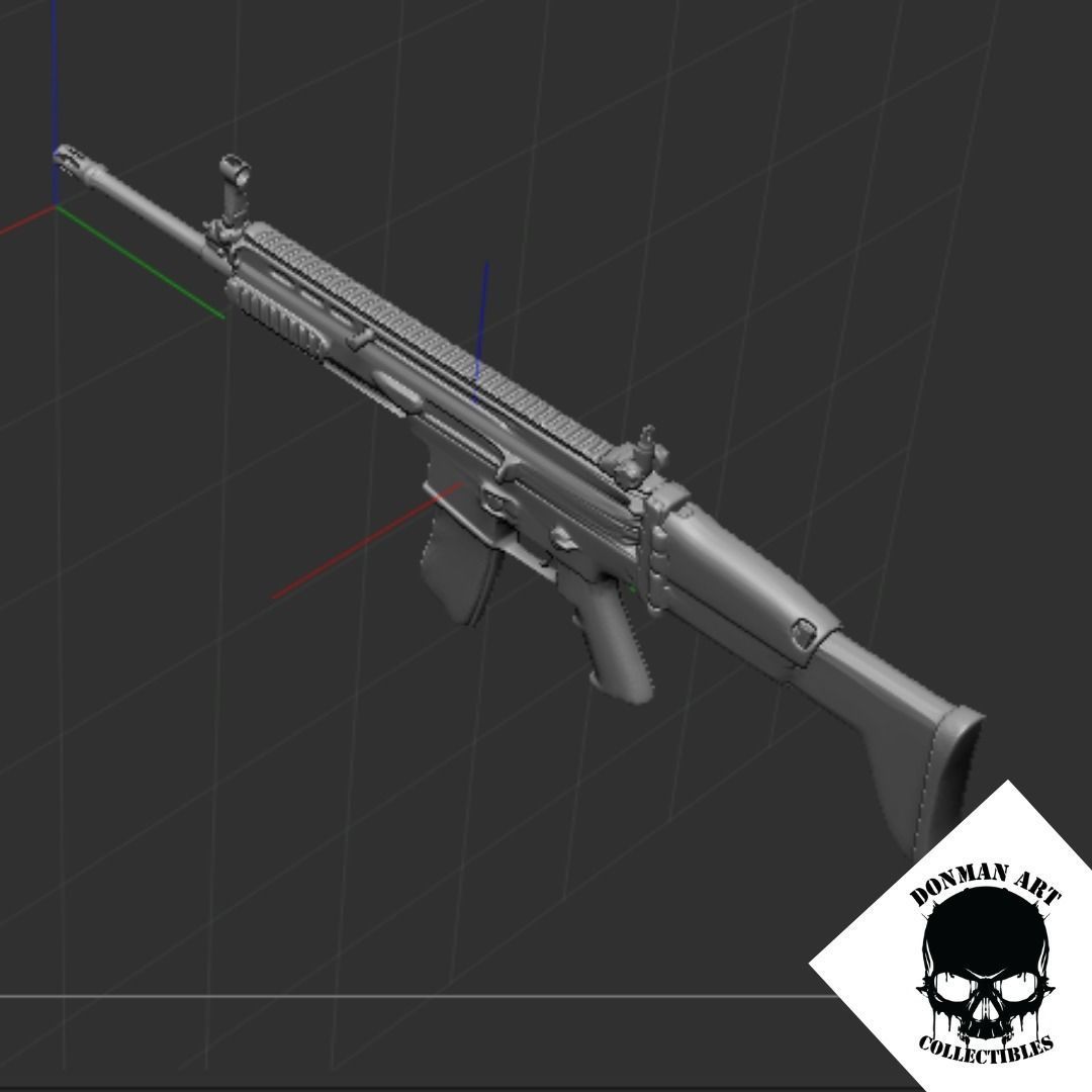 SCAR L FOR 6 INCH ACTION FIGURES 3D print model_7