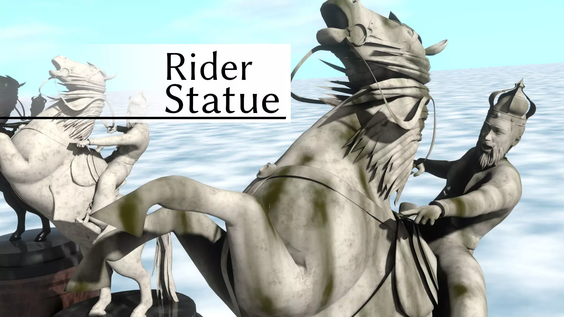Rider Statue 3D model_0