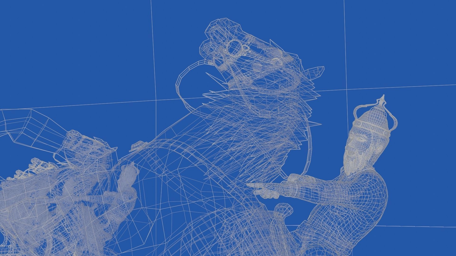 Rider Statue 3D model_6