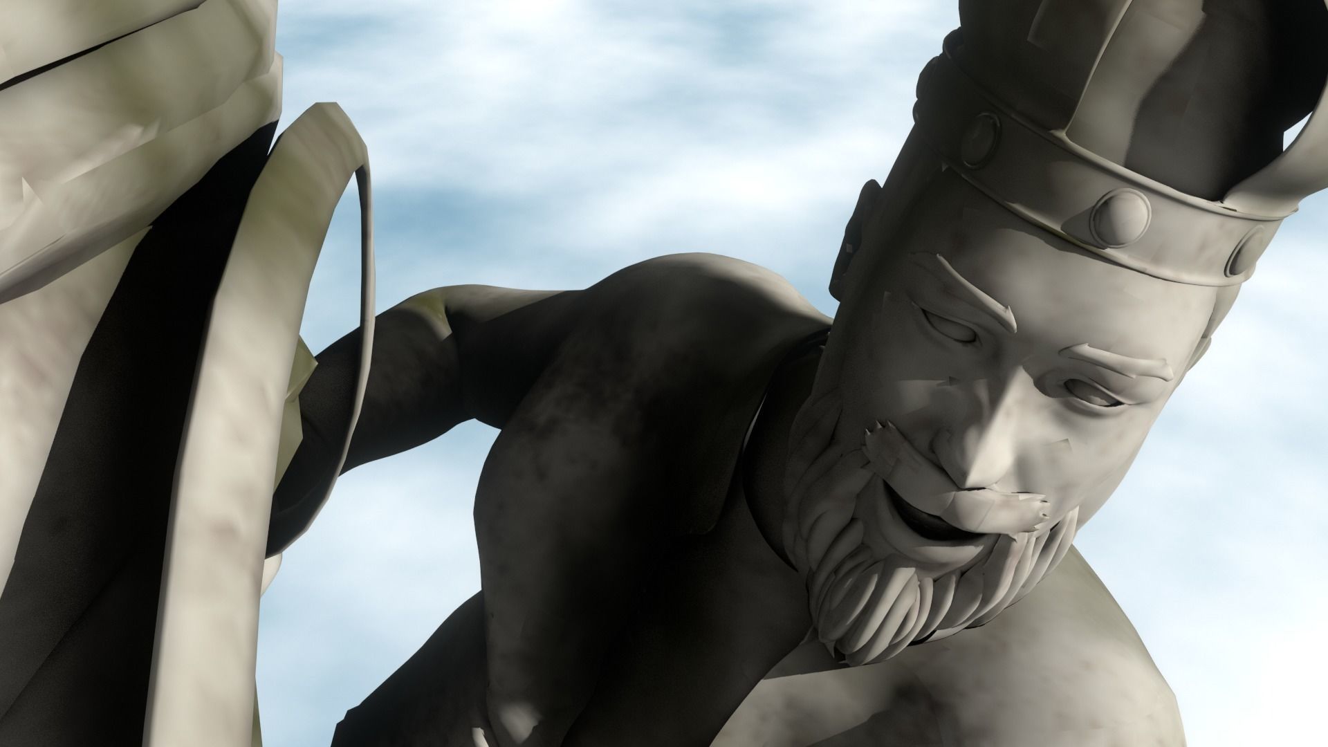 Rider Statue 3D model_9