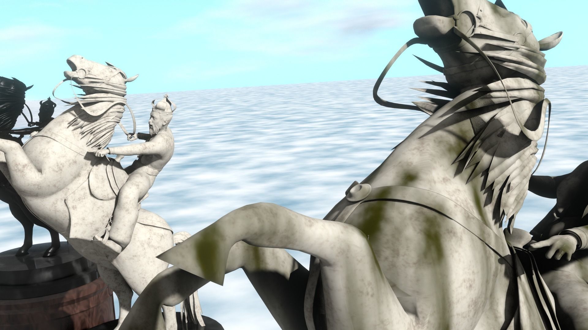 Rider Statue 3D model_24