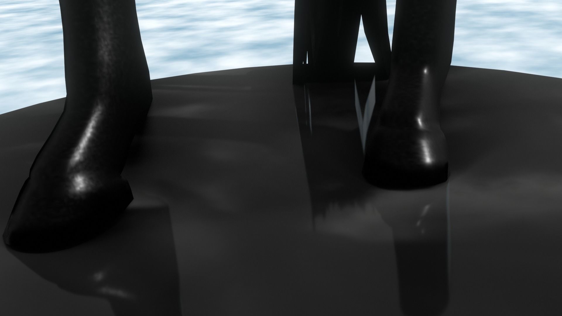 Rider Statue 3D model_13