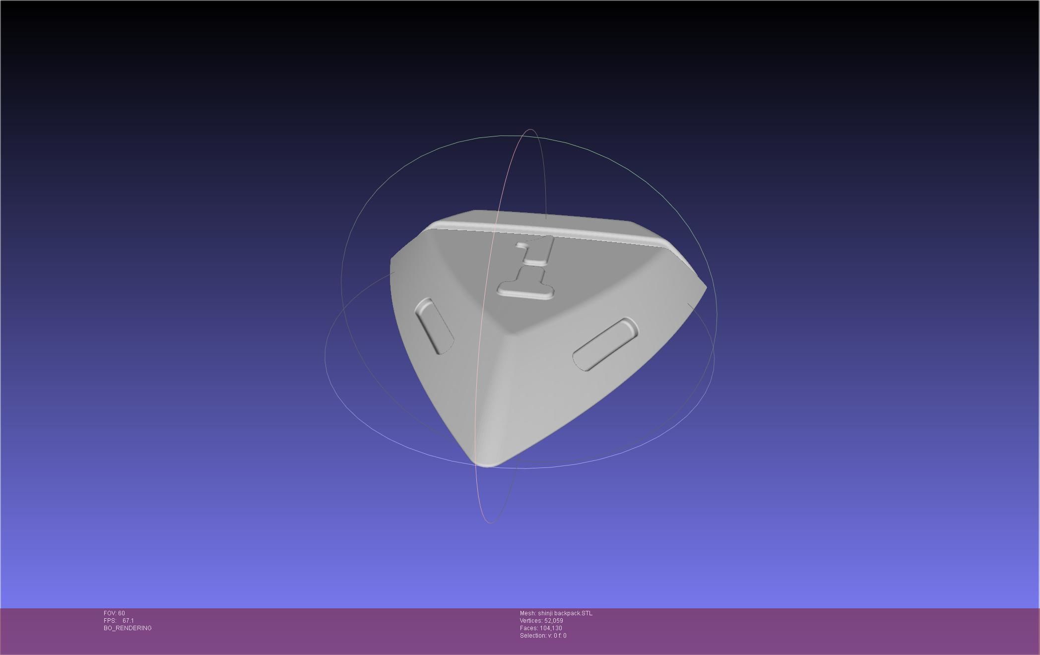 Evangelion Rebuild Shinji Backpack 3D print model_7