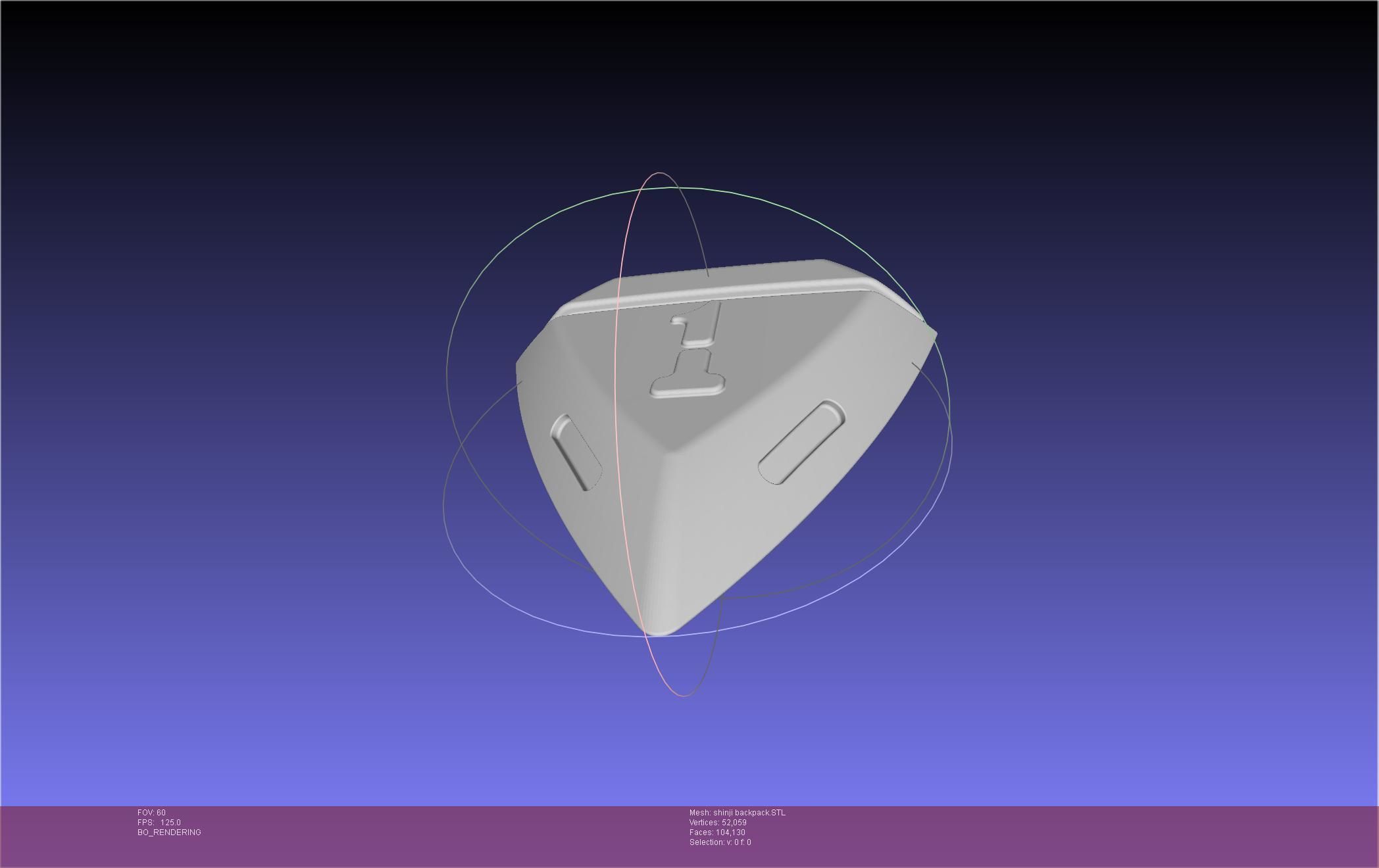 Evangelion Rebuild Shinji Backpack 3D print model_2