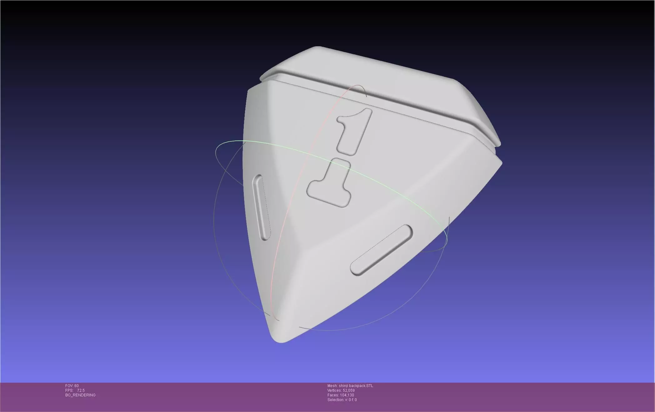 Evangelion Rebuild Shinji Backpack 3D print model_0
