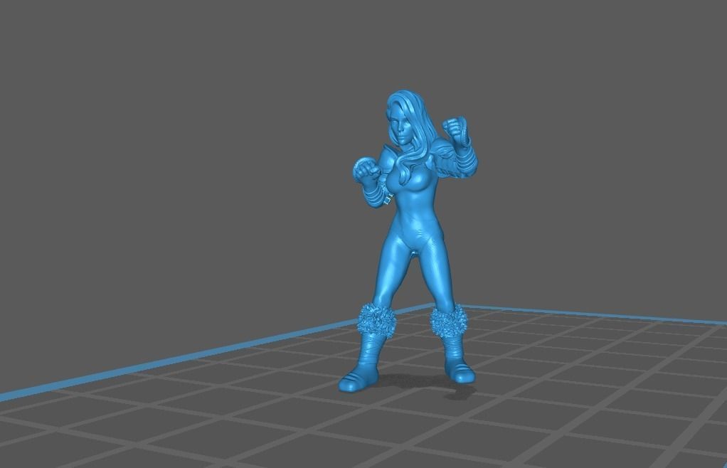 Fantasy Football Female complete team 01 3D print model_13