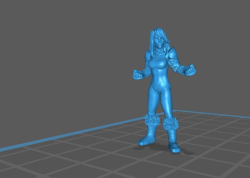 Fantasy Football Female complete team 01 3D print model_16