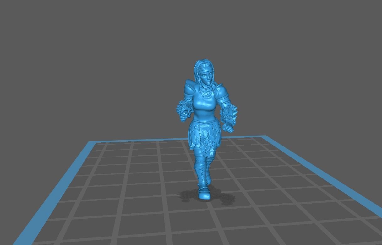 Fantasy Football Female complete team 01 3D print model_3