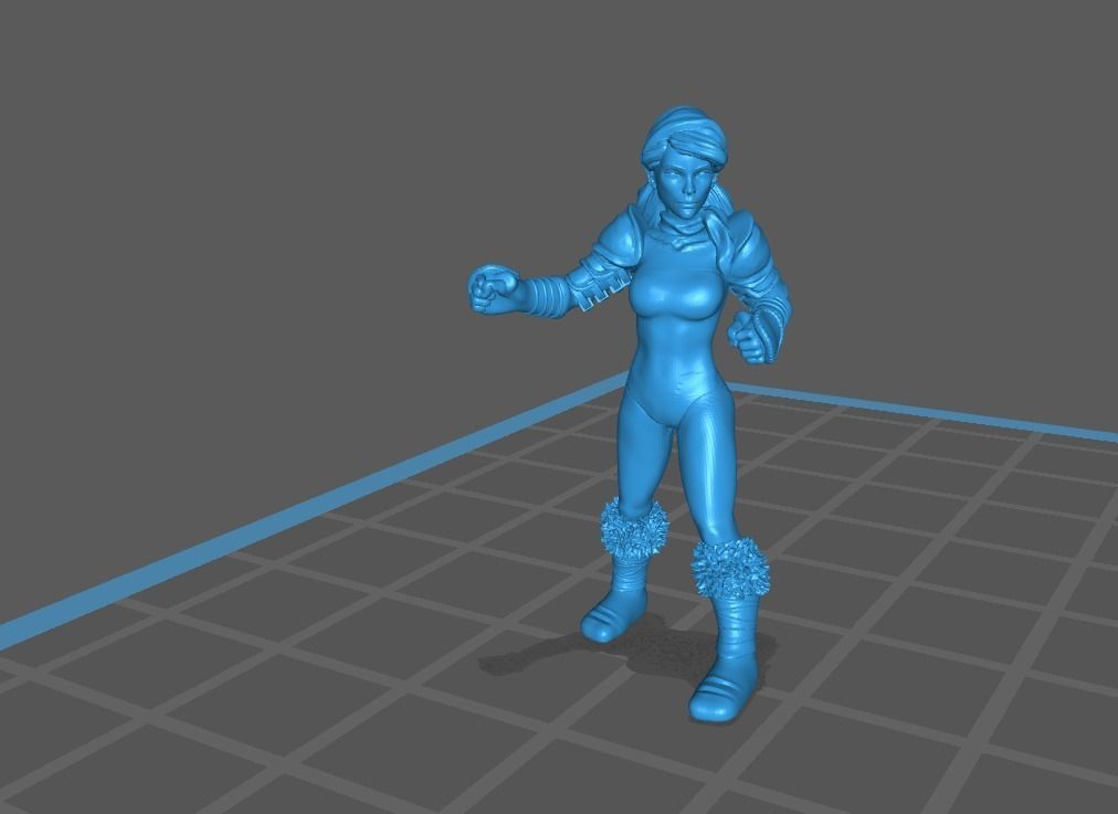 Fantasy Football Female complete team 01 3D print model_17