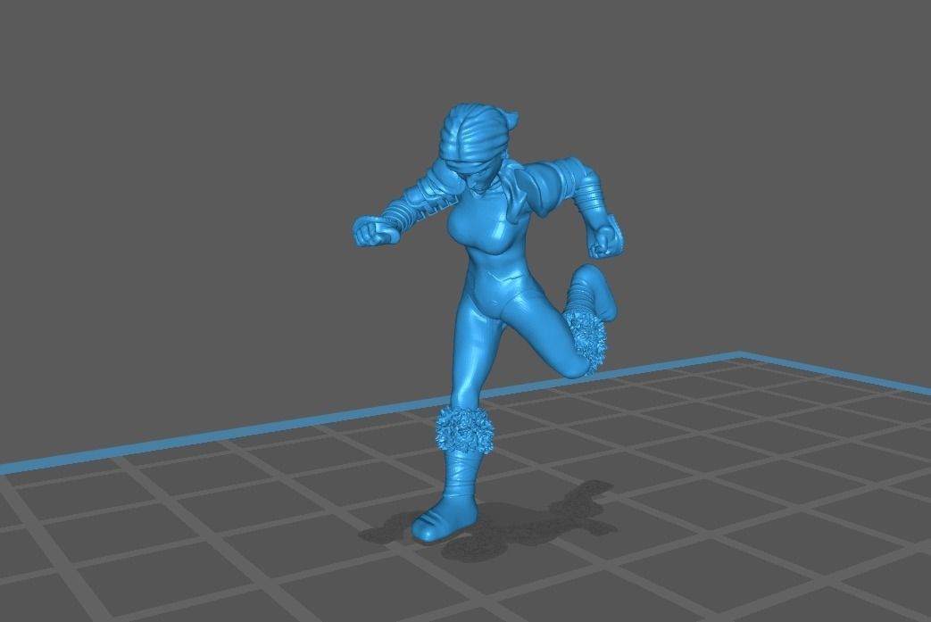 Fantasy Football Female complete team 01 3D print model_21