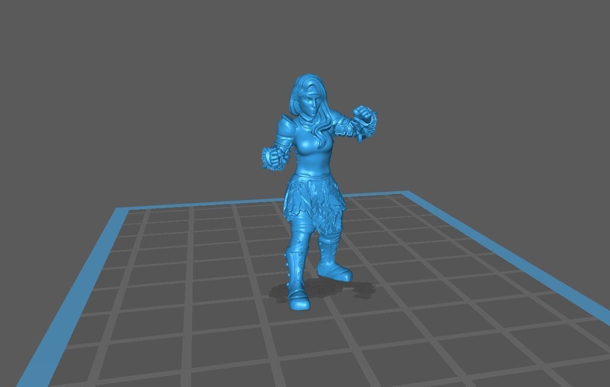 Fantasy Football Female complete team 01 3D print model_1