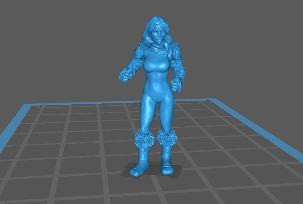 Fantasy Football Female complete team 01 3D print model_19