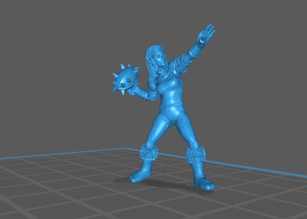 Fantasy Football Female complete team 01 3D print model_23