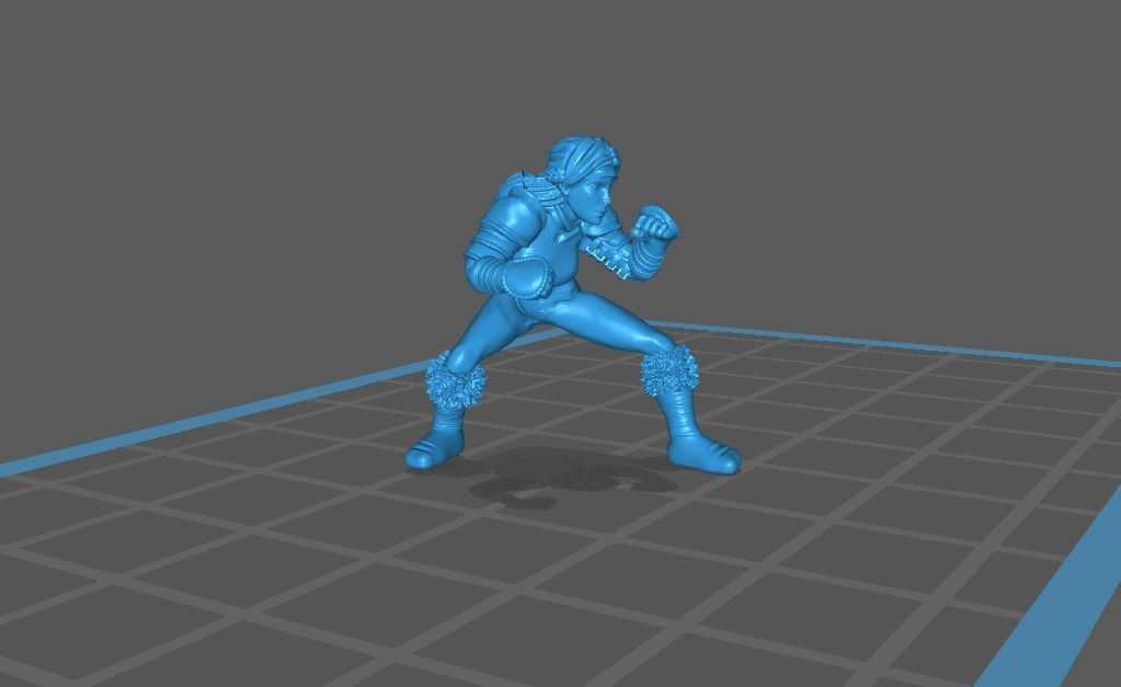 Fantasy Football Female complete team 01 3D print model_15