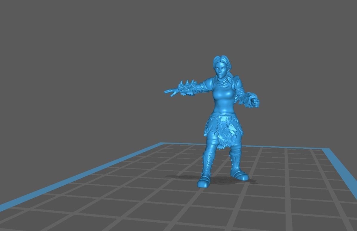 Fantasy Football Female complete team 01 3D print model_4