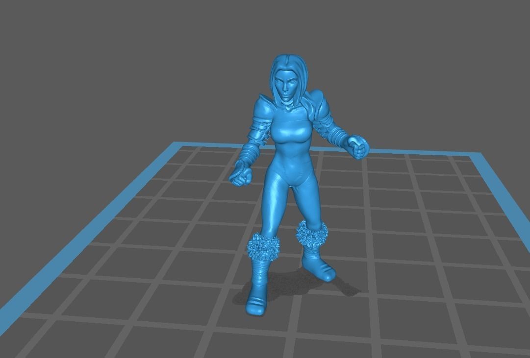 Fantasy Football Female complete team 01 3D print model_18