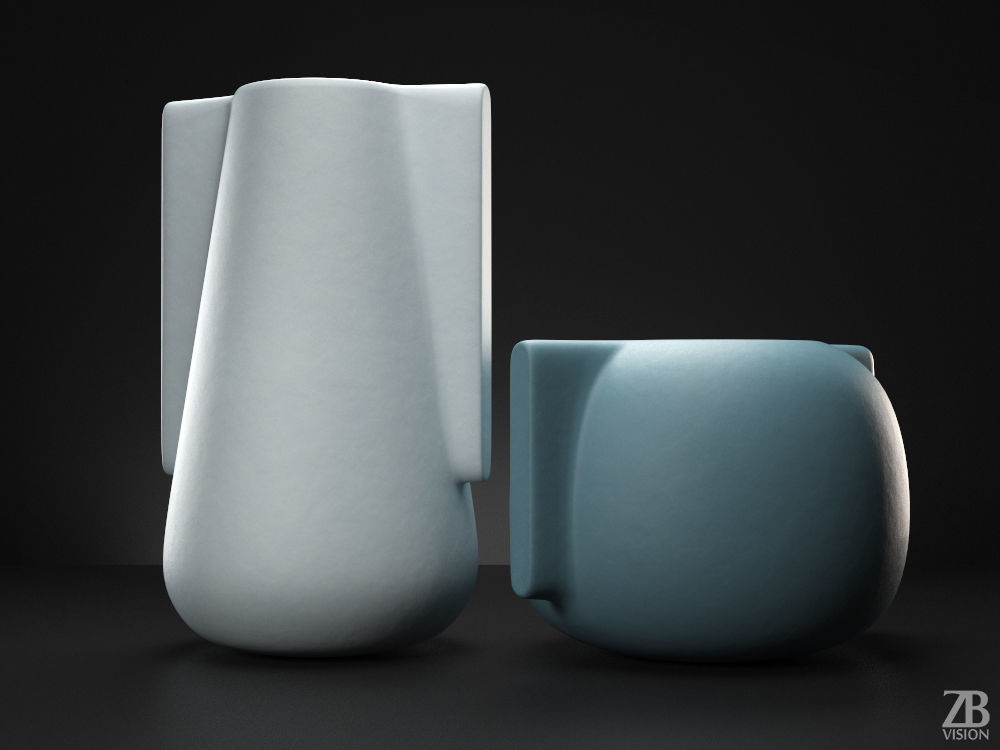 Moai Vase 3D model_2