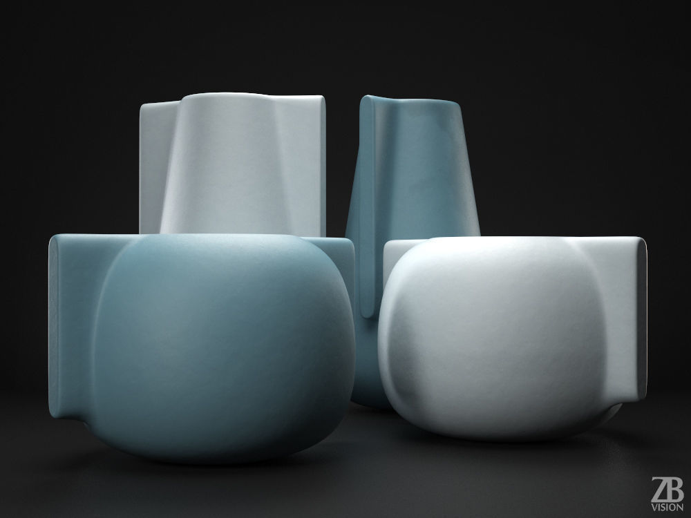 Moai Vase 3D model_4