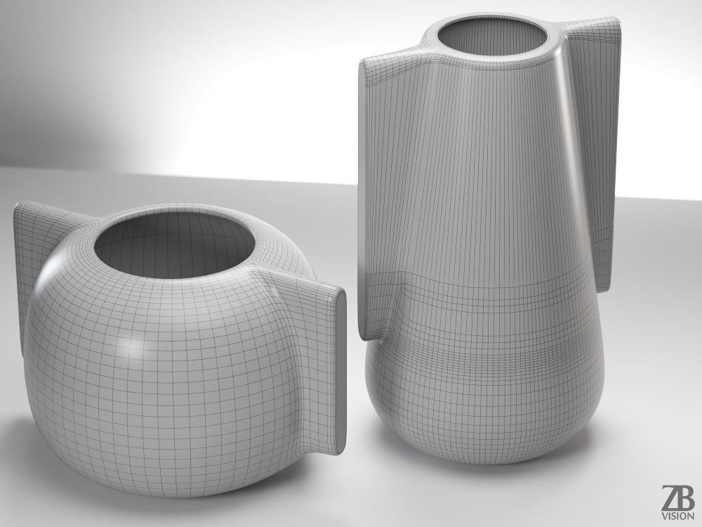 Moai Vase 3D model_3