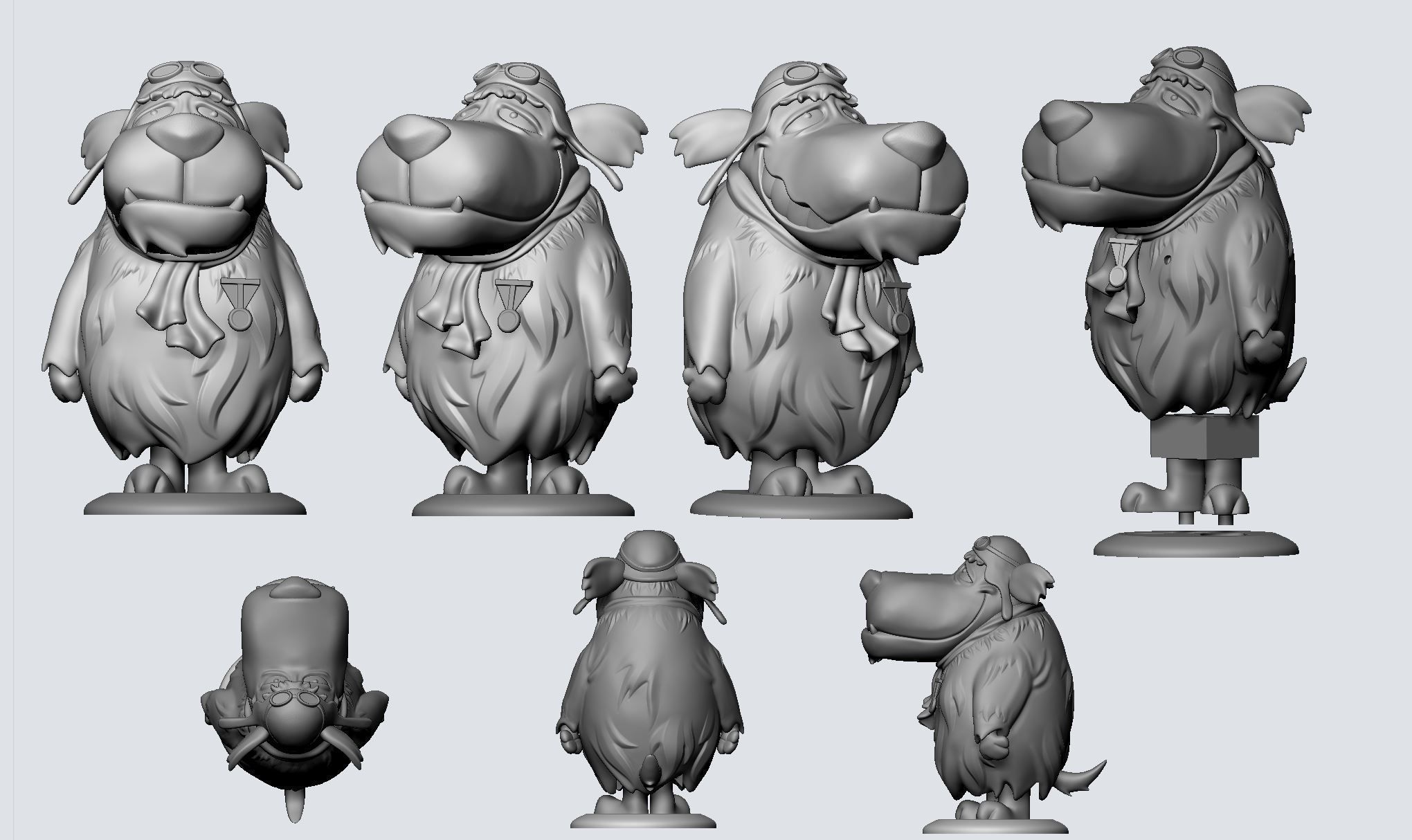 Muttley Wacky Races Dick Dastardly Flying Machines 3D print model_6