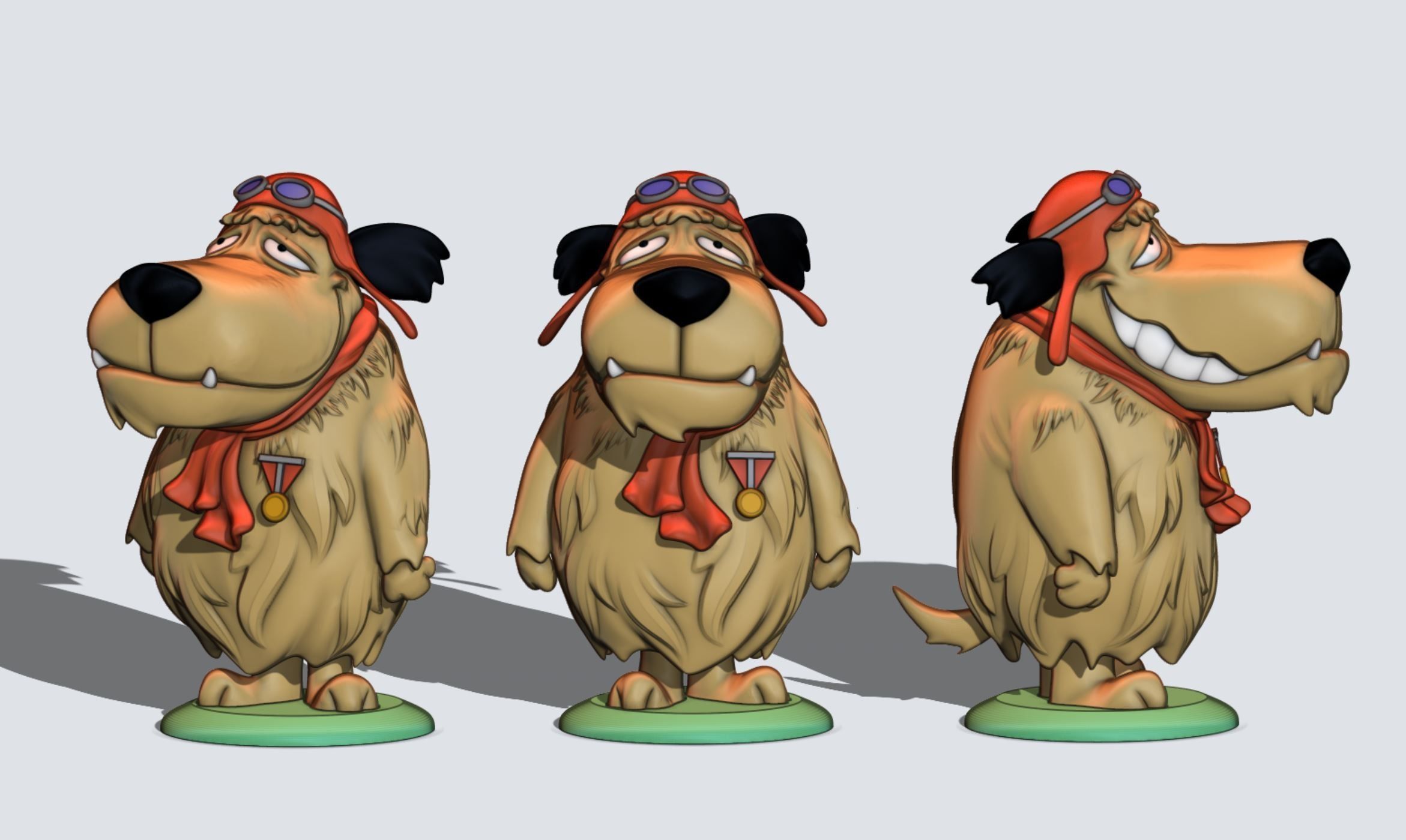 Muttley Wacky Races Dick Dastardly Flying Machines 3D print model_1