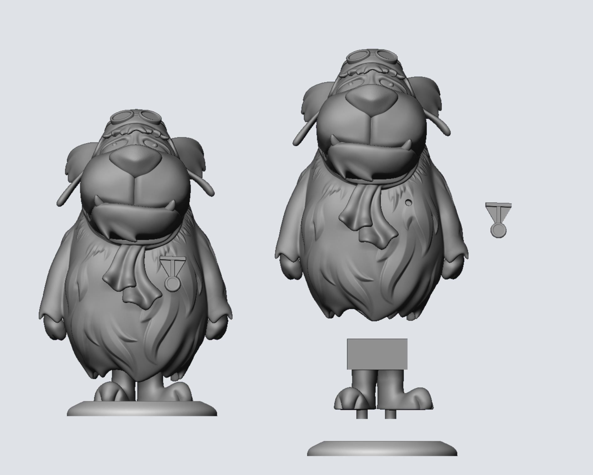 Muttley Wacky Races Dick Dastardly Flying Machines 3D print model_5