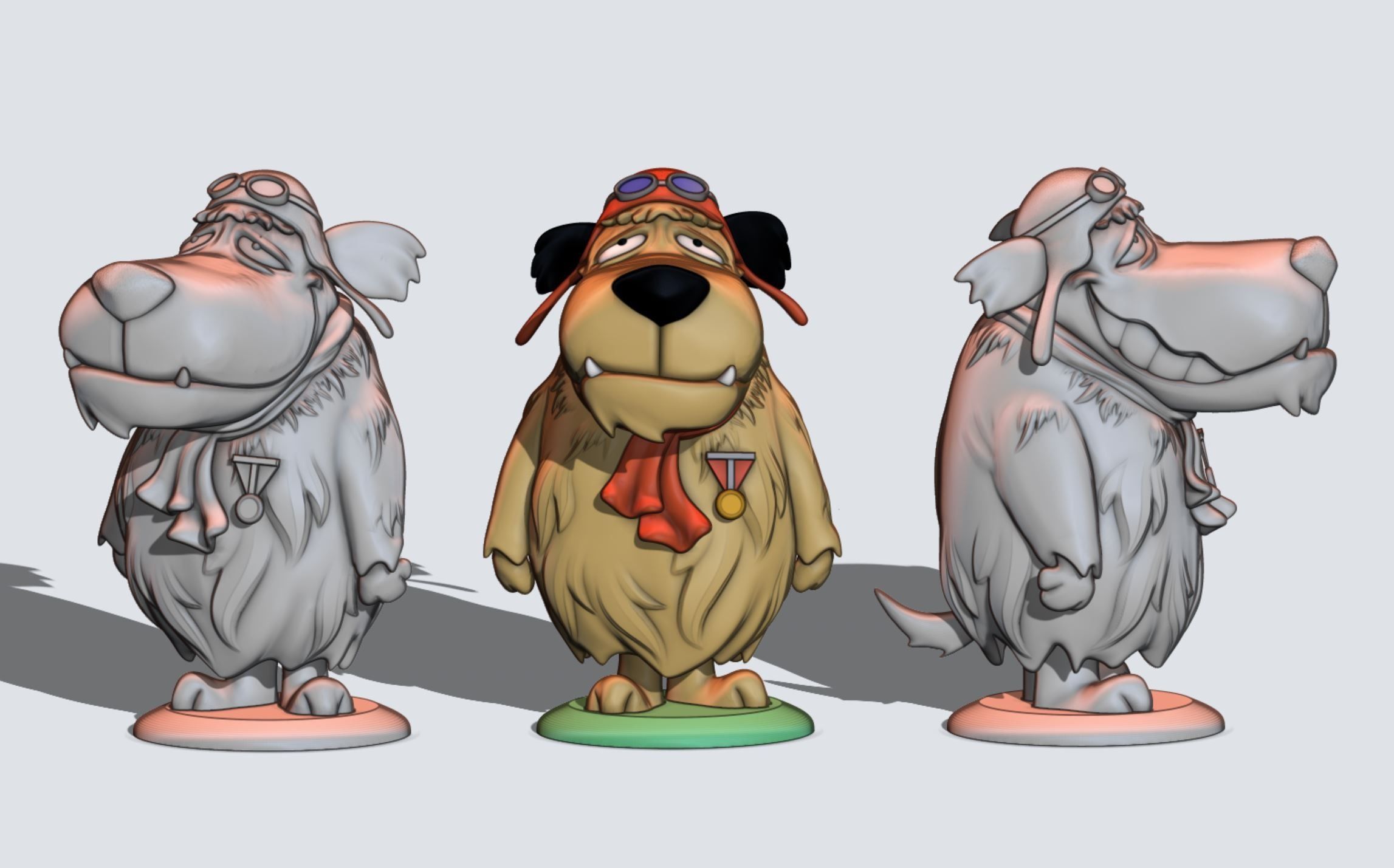 Muttley Wacky Races Dick Dastardly Flying Machines 3D print model_4