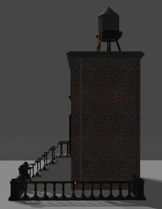 A house in the classic style of the city of New York 3D model_5