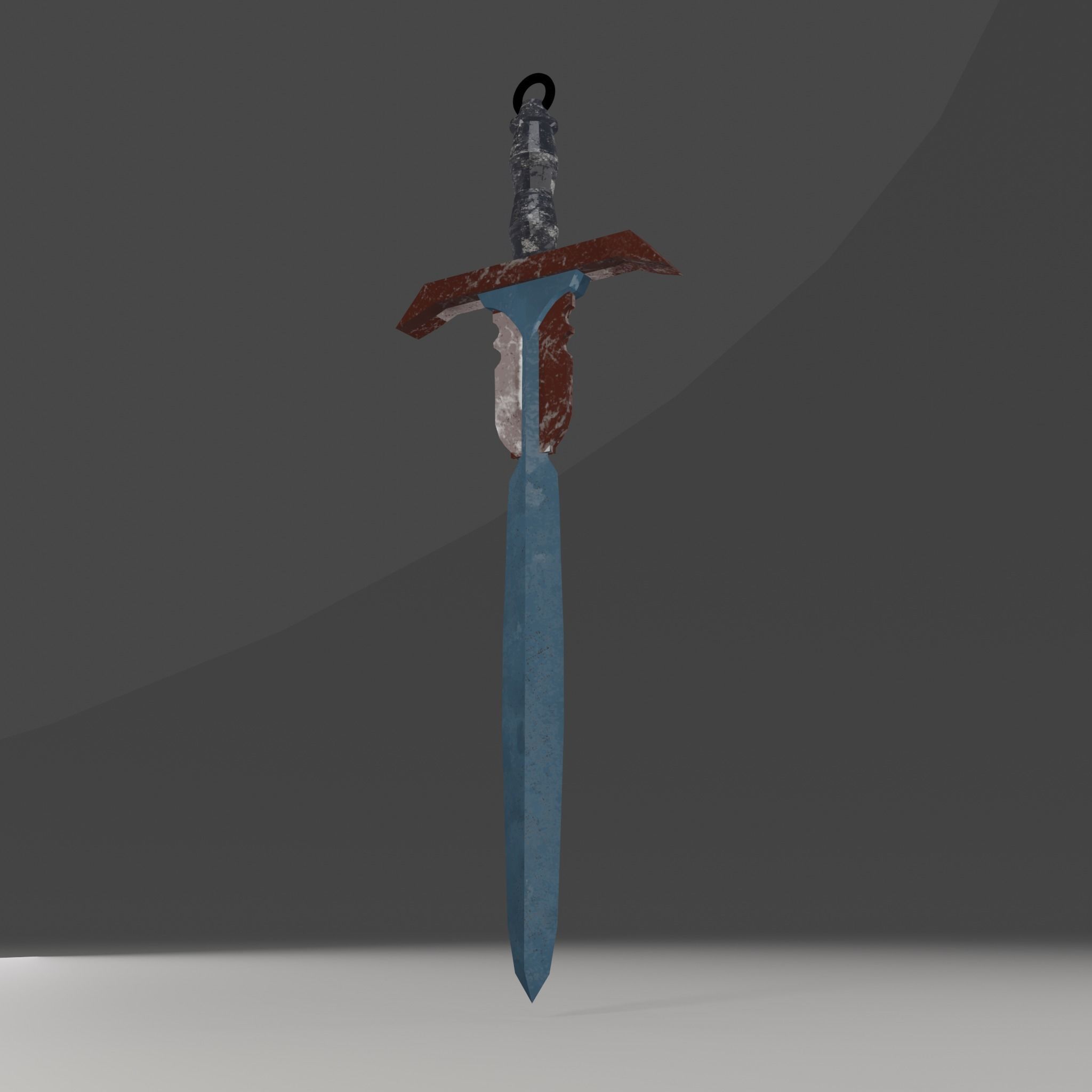 Stylized Sword Weapon PBR low-poly game ready Low-poly 3D model_3
