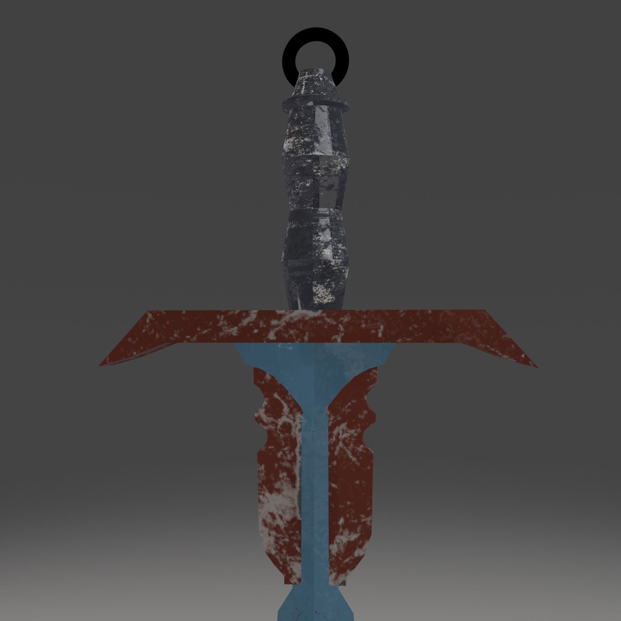Stylized Sword Weapon PBR low-poly game ready Low-poly 3D model_4