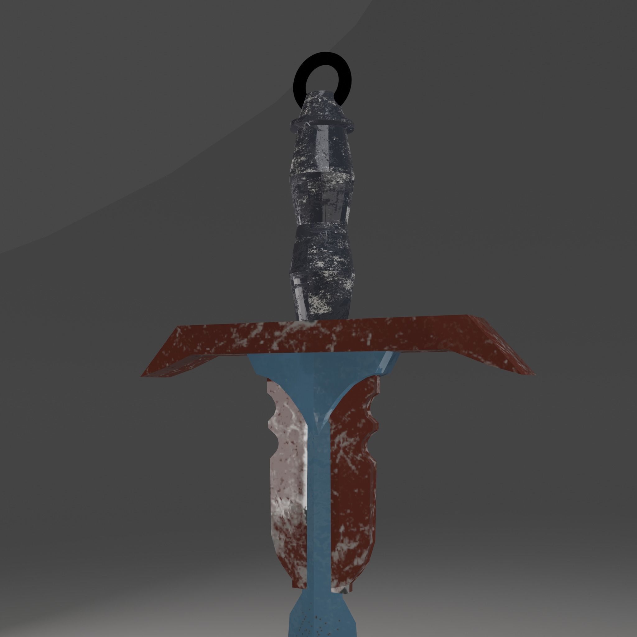 Stylized Sword Weapon PBR low-poly game ready Low-poly 3D model_5