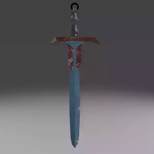 Stylized Sword Weapon PBR low-poly game ready