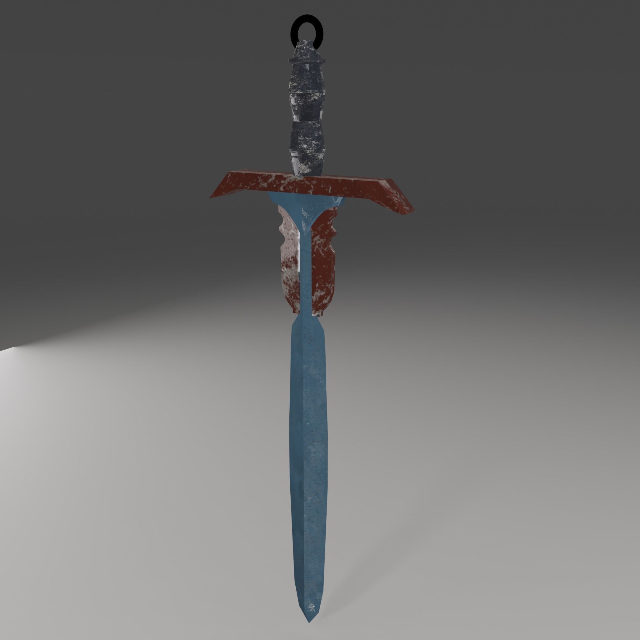 Stylized Sword Weapon PBR low-poly game ready Low-poly 3D model_1