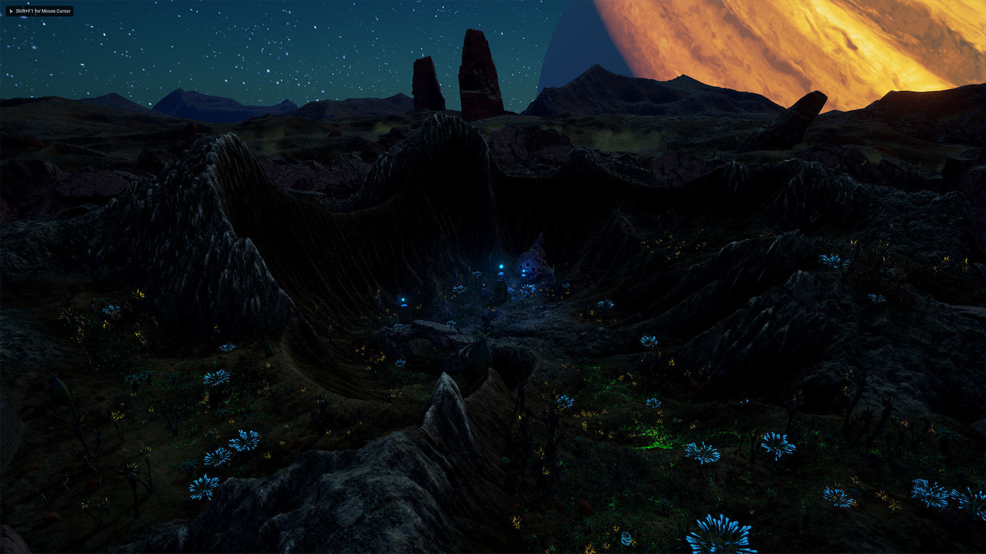 Alien Planet Fantasy Environment - Desert Oasis UE4 Low-poly 3D model_26