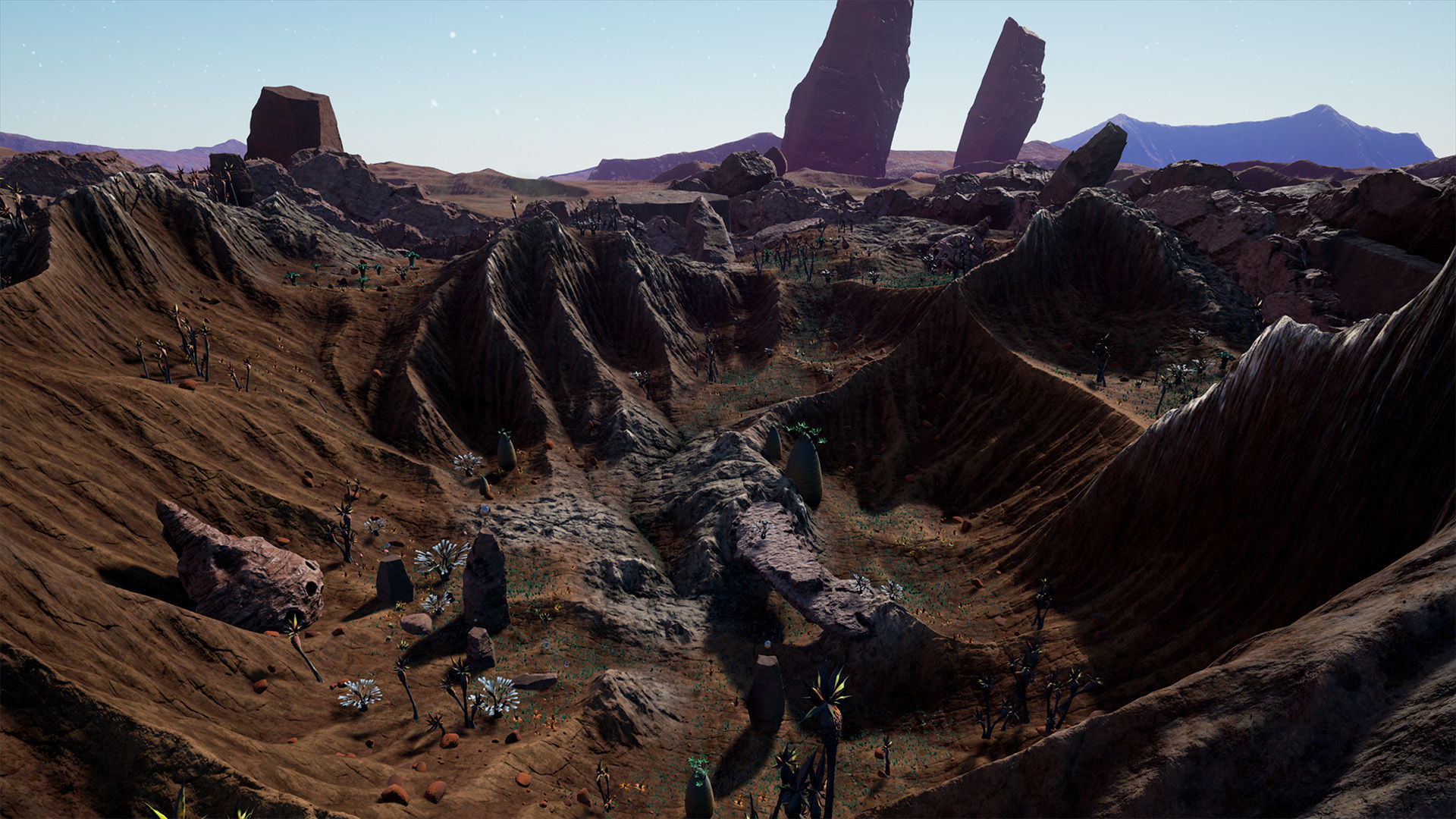 Alien Planet Fantasy Environment - Desert Oasis UE4 Low-poly 3D model_12